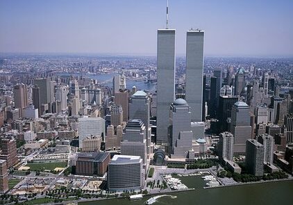 New York City skyline with World Trade Center